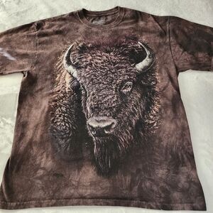 The Mountain 2013 Bison Brown T-shirt With Graphics Size XL